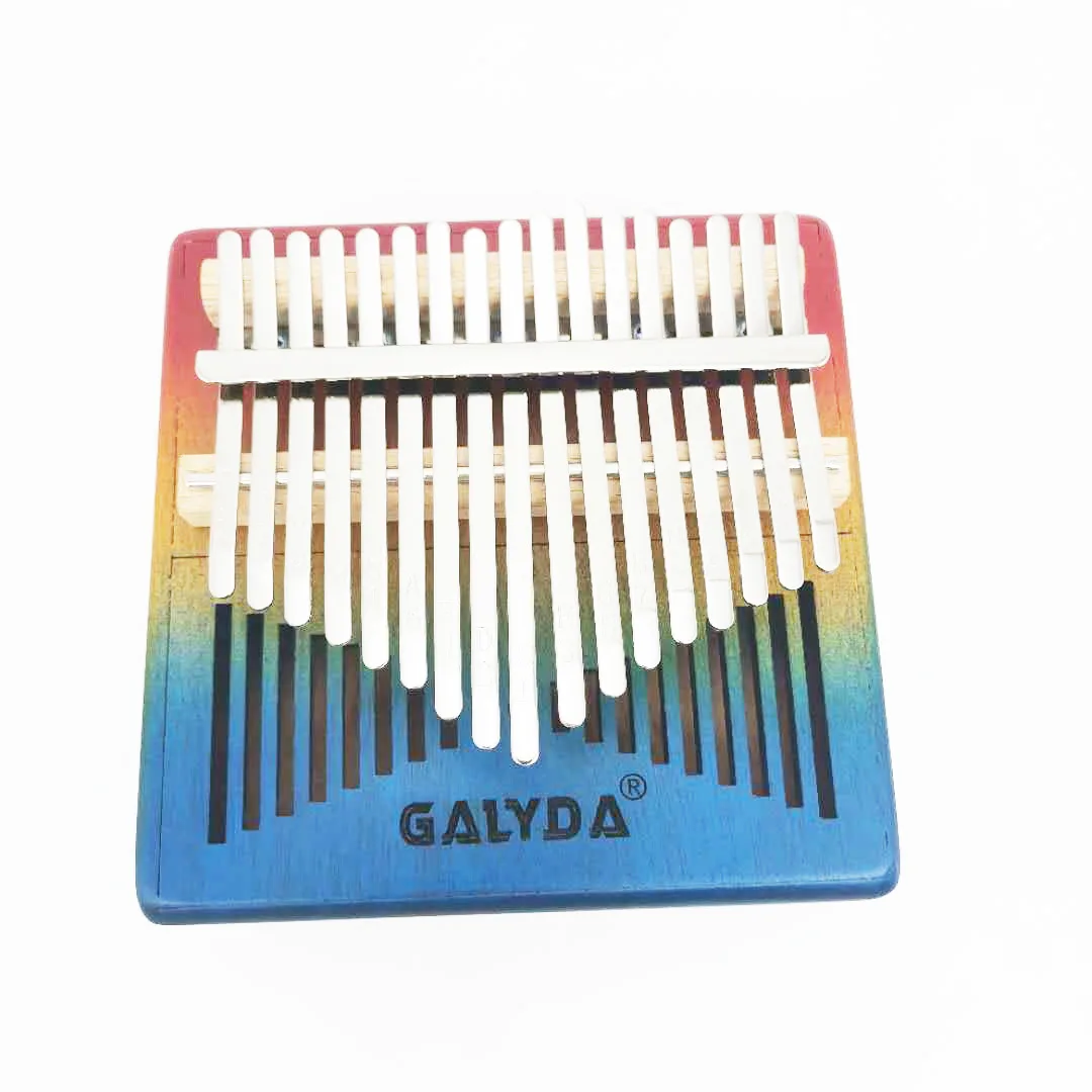 

Rainbow Color Kalimba Creative 17 Keys Finger Piano Mahogany Valentine's Day Gift Adult Children Musical Instrument for Beginner