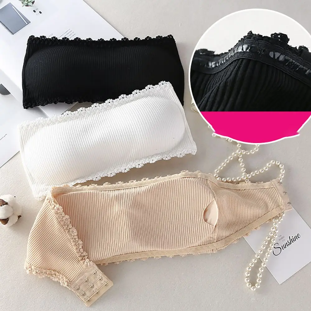 Женский бюстгальтер без бретелек невидимое нижнее белье топ-труба с накладкой на