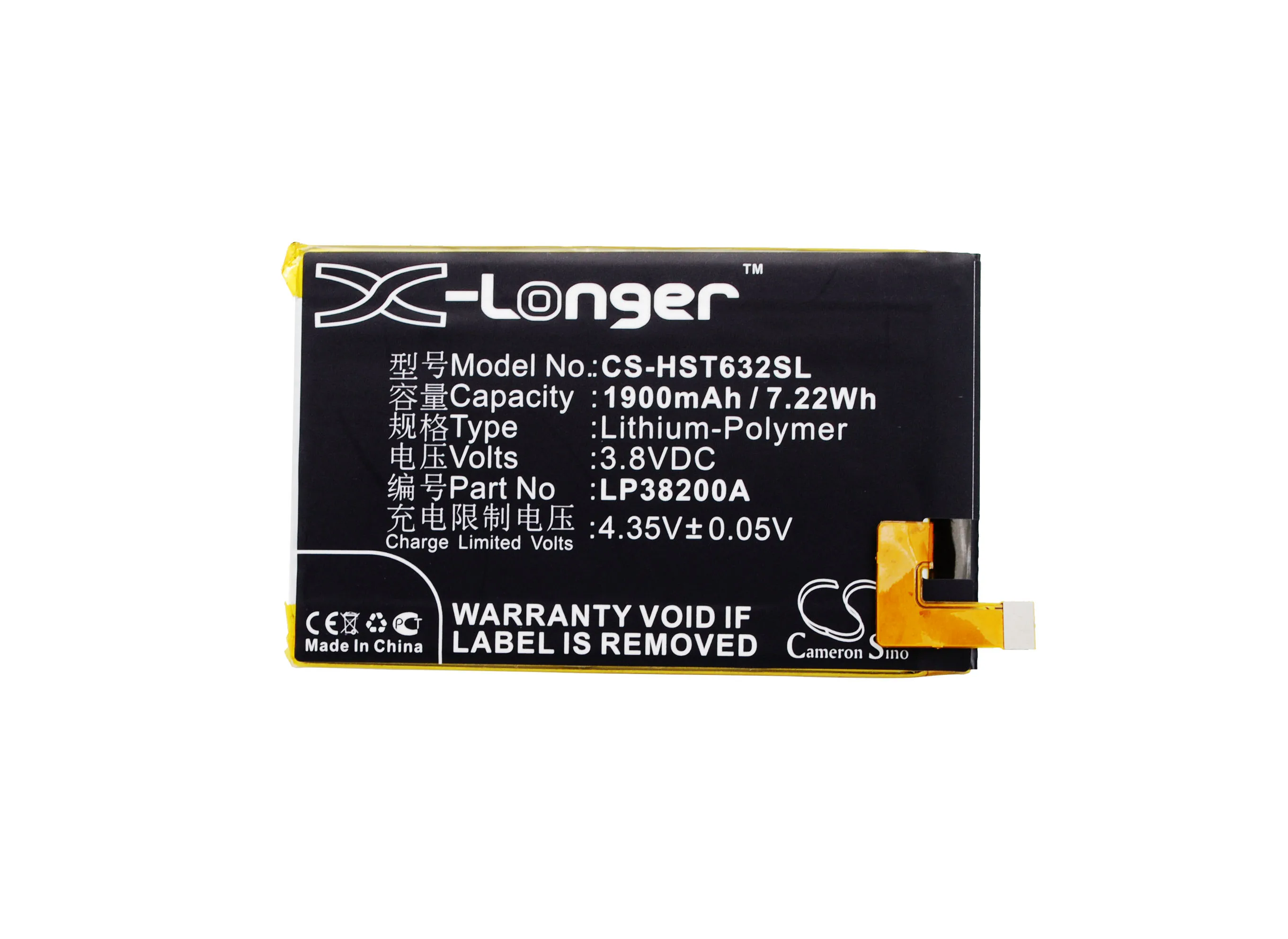 

Cameron Sino 1900 мАч батарея LP38200A, LP38200C для Hisense HS-I632M, I632M