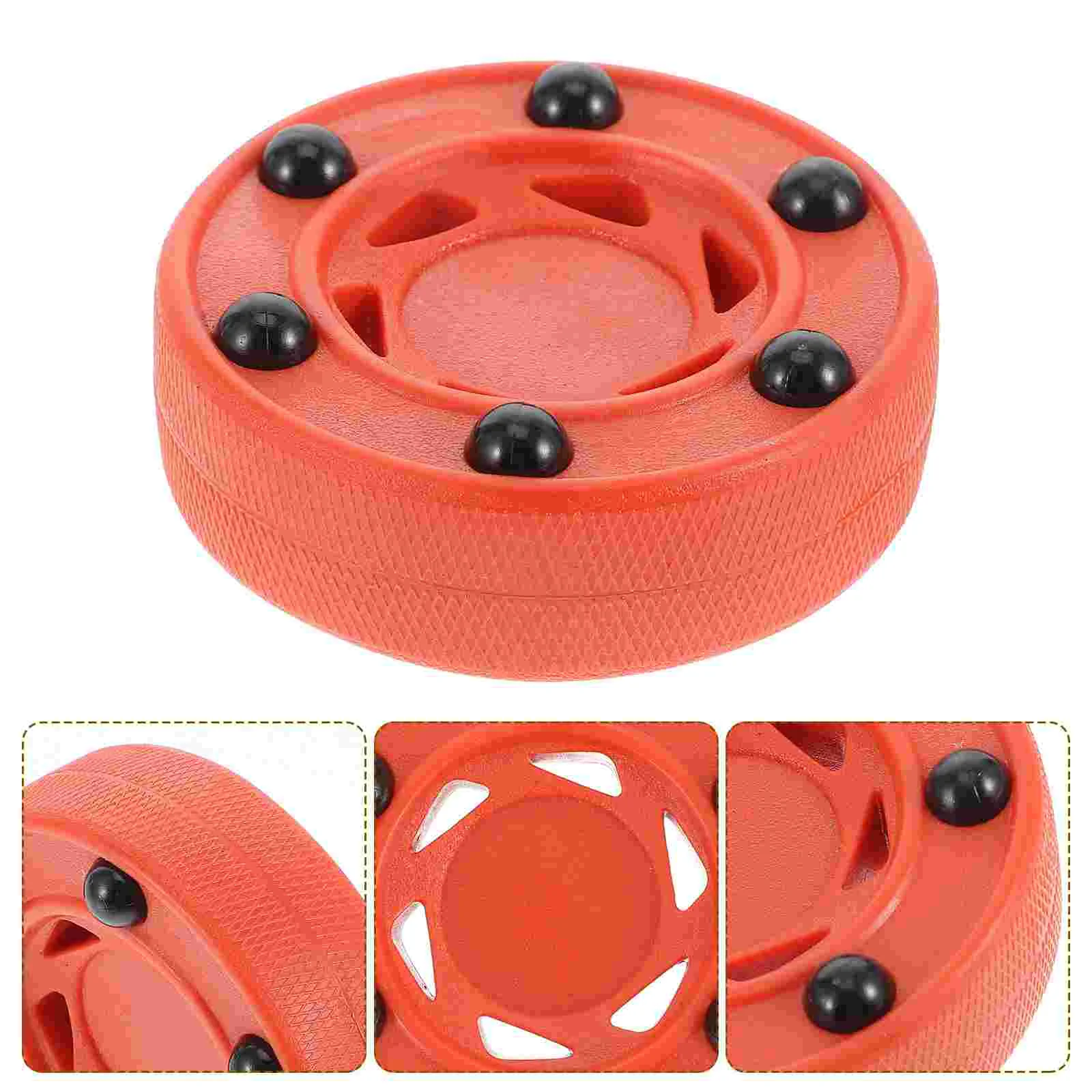 

Hockey Puck Roller Pucks Game Street Inline Trainingoutdoorfloor Official Orange Practicing Ice Sportsindoor Knockdangle Dry