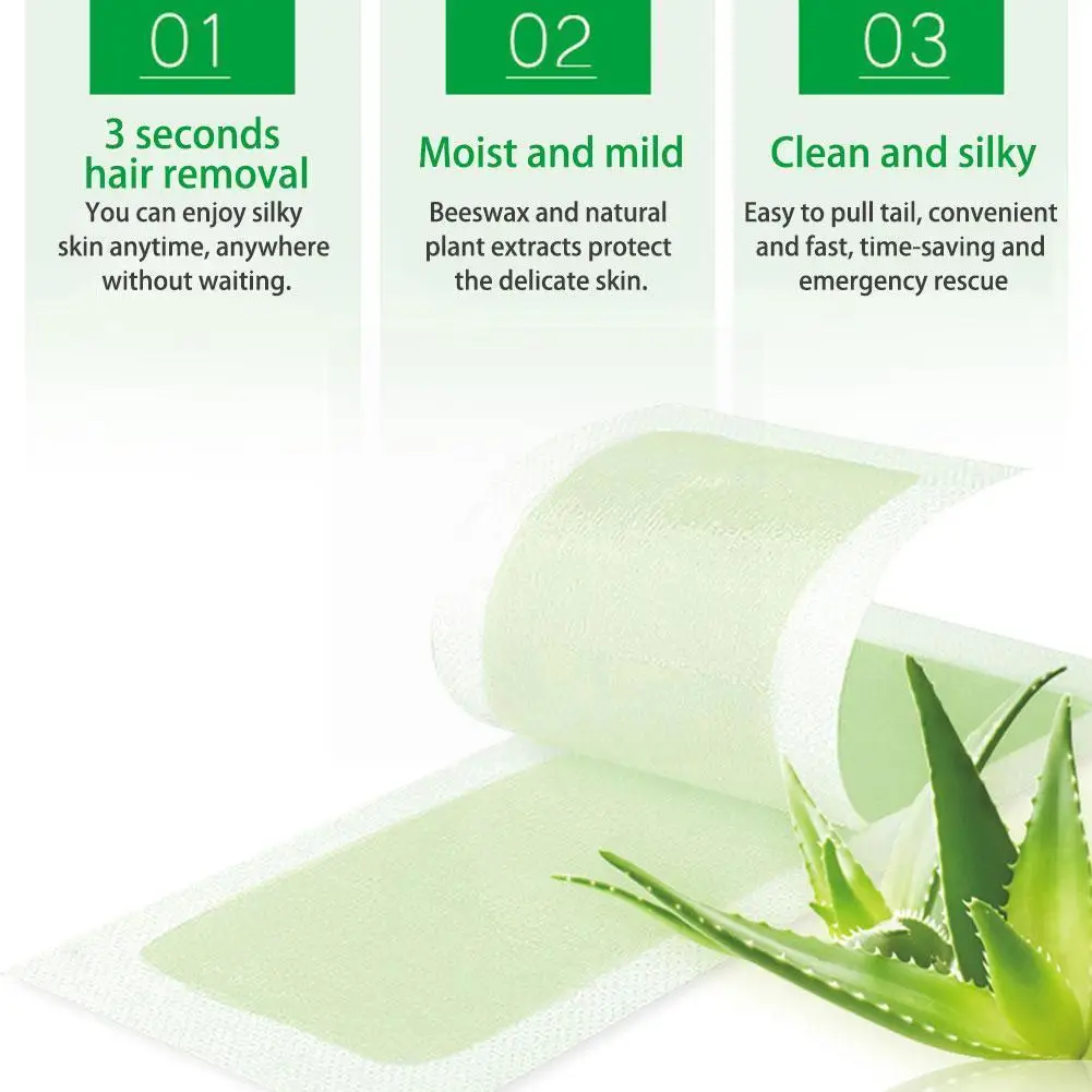 

Single-sided Double-sided Non-woven Depilatory Wax Convenient Honey Stickers Hair 20pcs Paper Removal Wax Boxed Disposable B0v4