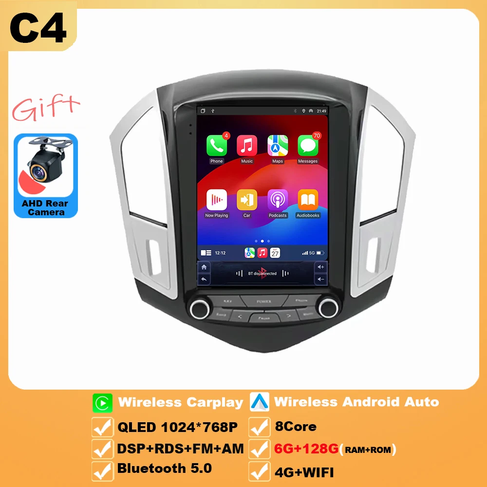 

9,7 "Android15 для Chevrolet Cruze J300 J308 2012-2015 автомобильный радиоприемник стерео мультимедийный видеоплеер навигация стиль Tesla головное устройство