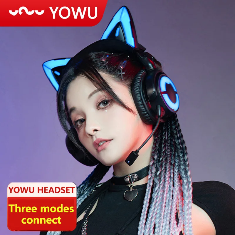 

Bluetooth-гарнитура YOWU с кошачьими ушками 4-го поколения
