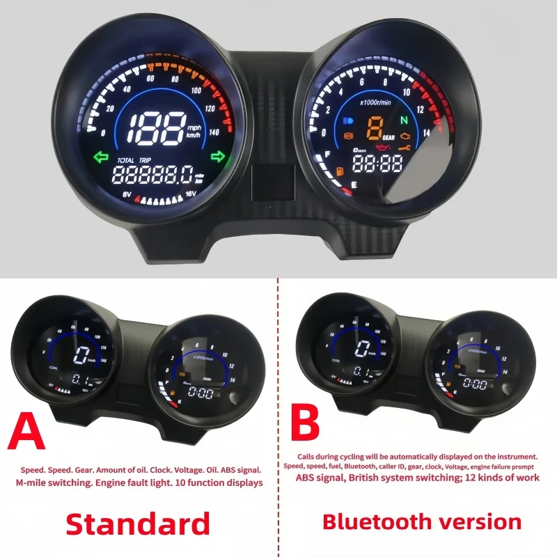 Спидометр мотоцикла цифровая приборная панель светодиодная электроника