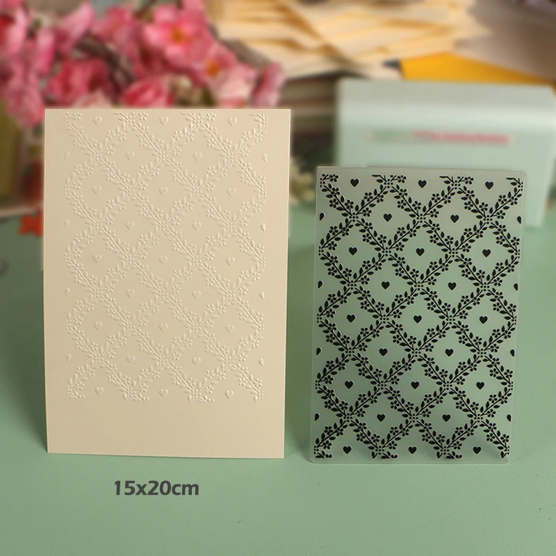 Пластиковая папка для тиснения duрождения Коллекция 8 бумажных тисненых цветов