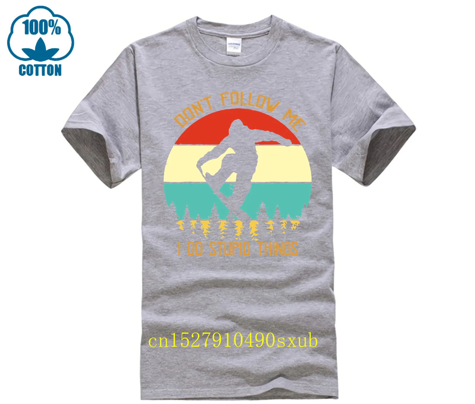 Don-t-Follow-Me-T-Shirt-I-Do-Stupid-Things-Snowboarding-Monkey-Funny-Tshirt-Asia-Size