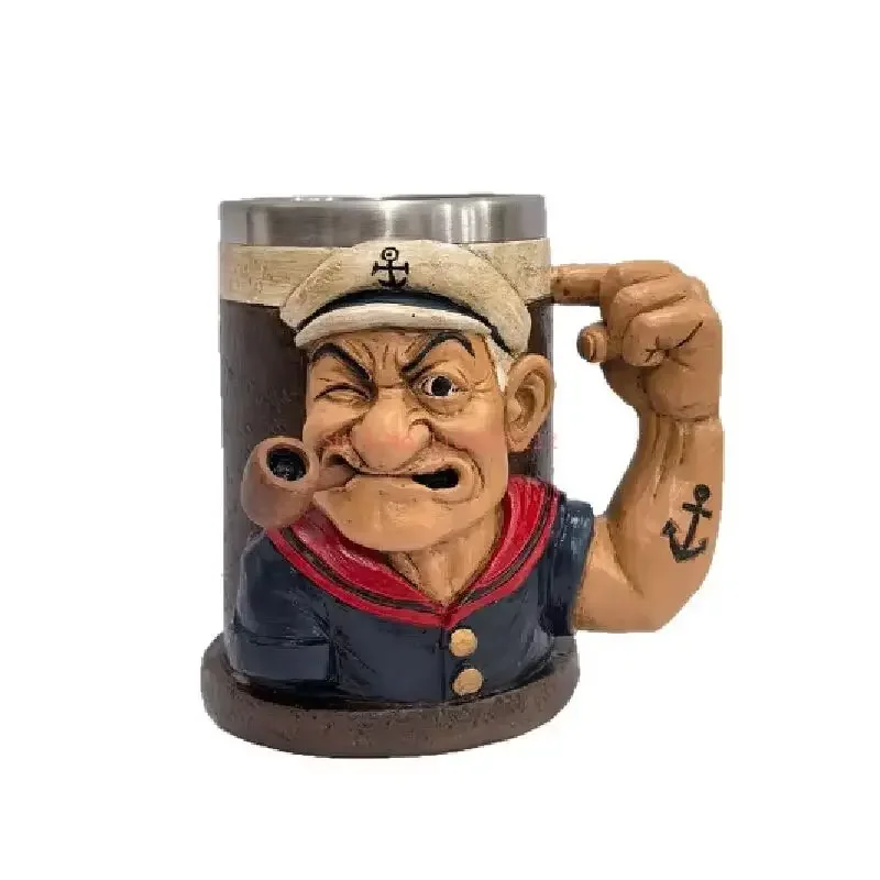 3d кружка Popeye Power, украшение для домашней кофейной чашки, мощный подарок моряка, Новое поступление, игрушечная фигурка персонажа из мультфильма, коллекционный предмет владимир юрьевич винников юнга с броненосца потёмкин детство моряка