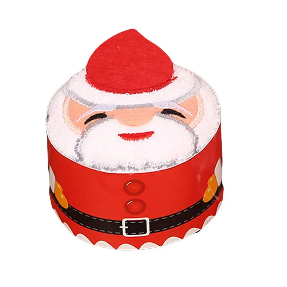 

Cartoon Christmas Gift Cupcake Cotton Towel Kindergarten Children Gift Santa Claus Cartoon Towel Absorbent Quick-drying Towel