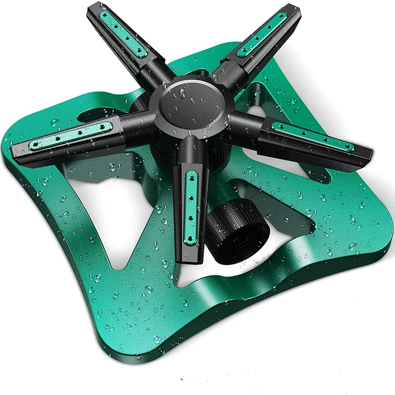 

Lawn Sprinklers,5-In-1 Lawn Sprinkler 360-Degree Rotation, Coverage Area,5 Arms,Automatic Irrigation System For Plants