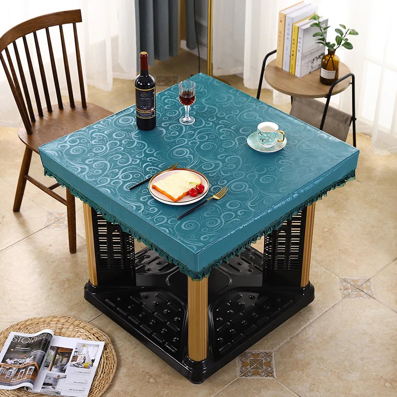 

Barbecue table leather cover, waterproof, anti scald, and washable tablecloth, rectangular coffee table cover