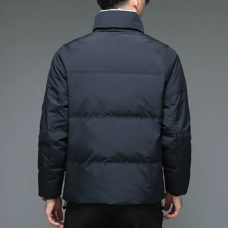 Men Black Navy Blue Green Gray Puffer Bacic Coats Winter Thick Thermal Puff Jackets Male Casual Warm Quilted Padded Outerwear