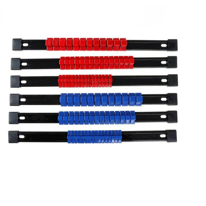 

6 PCS Sleeve Rack Sleeve Induction Finishing Trumpet Tool Sleeve Rack 1/4 3/8 1/2 Storage Mountable Bracket