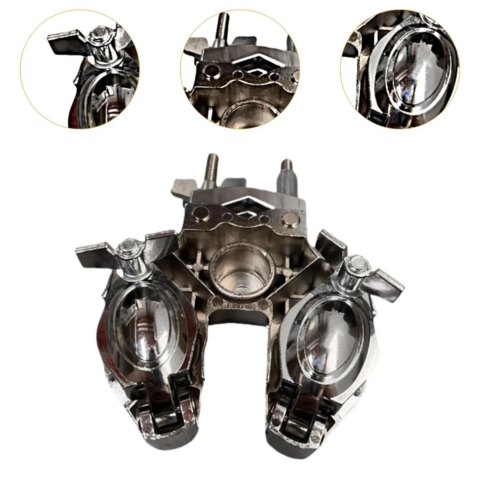 Двойной шаровой зажим Tom двойной барабанный для колокольчика Toms регулируемые