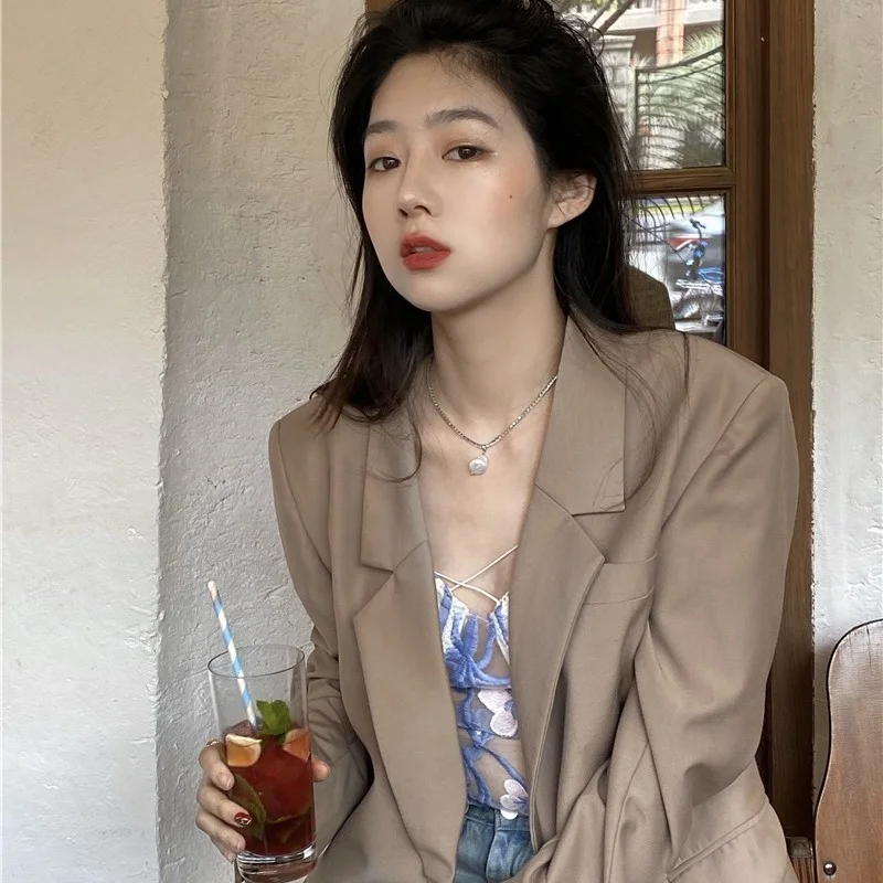 French Chic Sweet Women Camisole Lace Embroidered Lingerie See-through Suspender Vest For Women With A Design Short Sexy