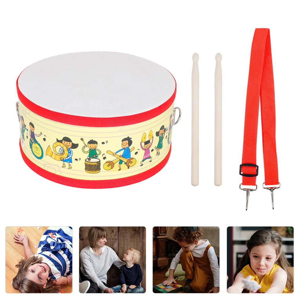 

Children's Double Sided Drum Colorful Toy Early Educational Knocking Musical Instrument Kids Waist Toddler Toys