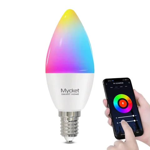 Большая распродажа! Светодиодные лампы Tuya E14 Smart WiFi 5 Вт RGB с регулируемой яркостью и разными цветами, совместимы с Alexa Google Home