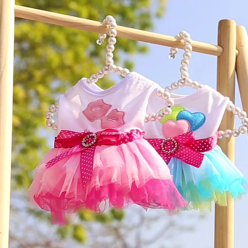 

Летняя одежда для домашних животных, платье для маленьких собак, летняя Свадебная юбка принцессы для собак, одежда Йорк для собак, юбки, плат...