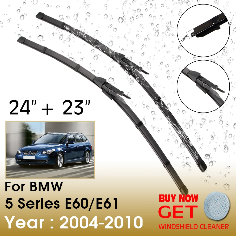 

Car Wiper Blade For BMW 5 Series E60/E61 24"+23" 2004-2010 Front Window Washer Windscreen Windshield Wipers Blades Accessories