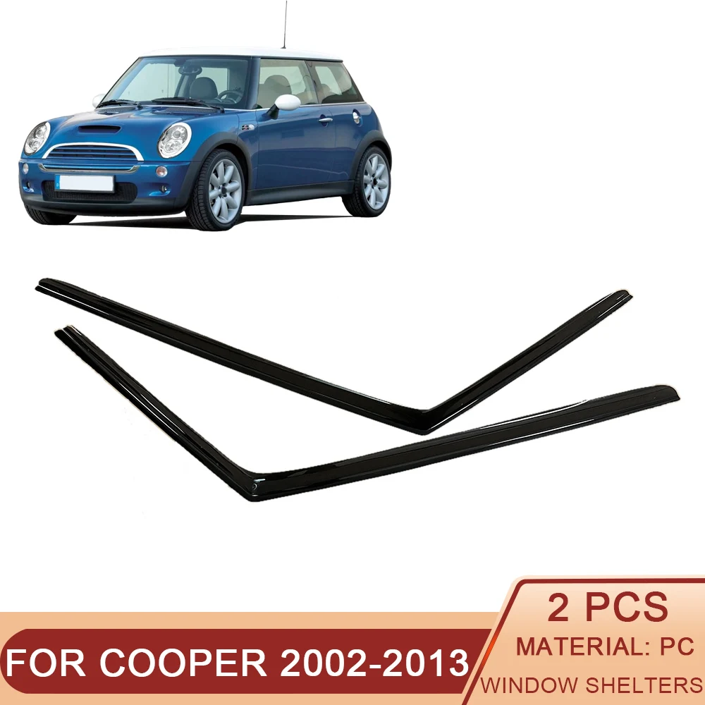 

Козырёк для боковых окон автомобиля, черный, для Mini Cooper 2002-2013