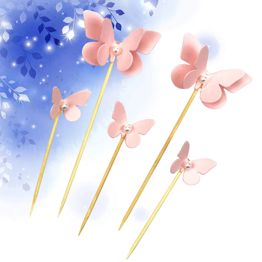 

10Pcs Cake Toppers Shape Cake Fruit Picks Dessert Table Decorative Supplies