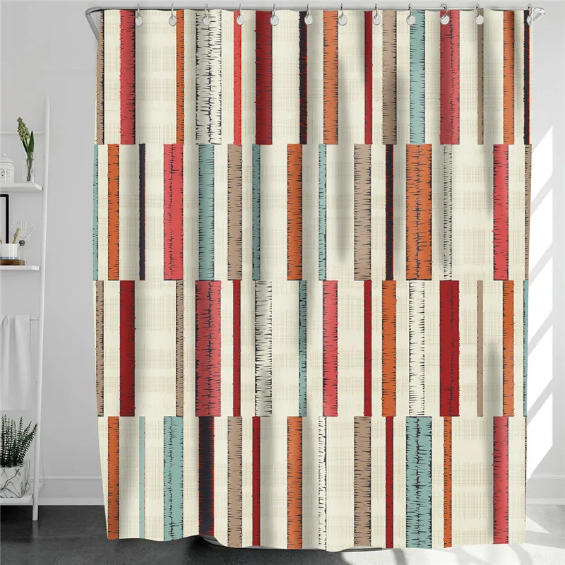 

Bathroom Curtains Polyester Waterproof Mildew Bath Shower Curtains Anti Peeping Bath Door Curtain douchegordijn 3d