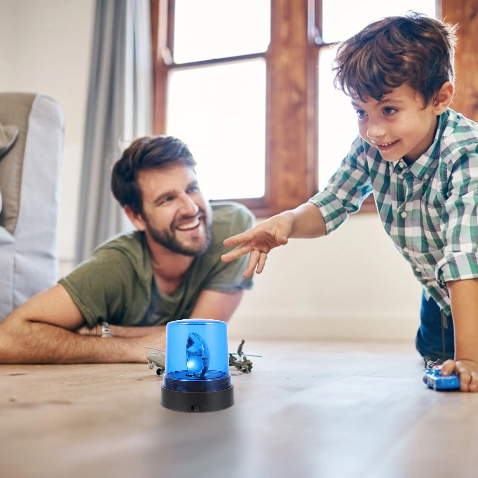 Полицейский свет игрушка вращающиеся сигнальные огни красный полицейский маяк