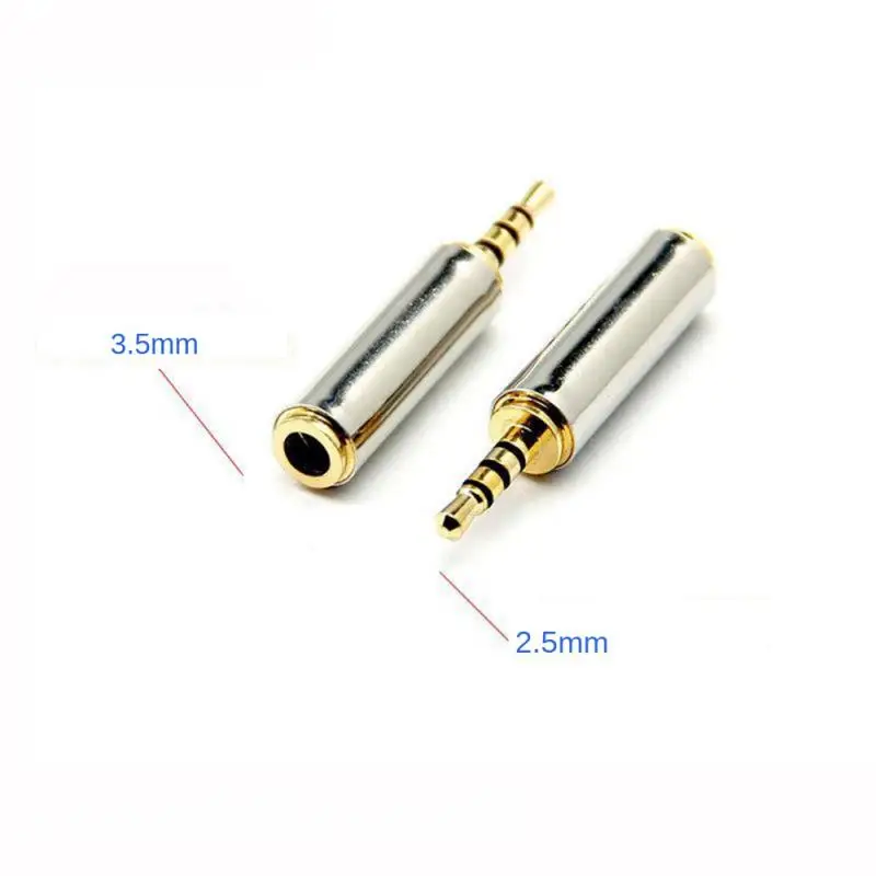 

RYRA 3.5mm Jack Adapter 3.5mm 1pc Male To 2.5mm Female Headphone Jack Converter Metal Connector Headset Small To Large Plug