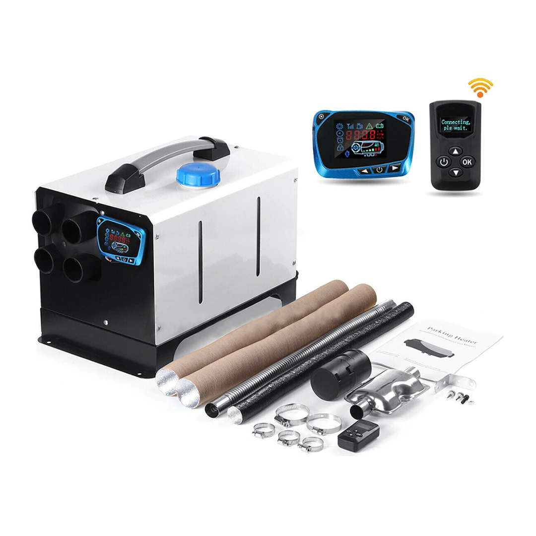 

24v 12v5KW white square Air Heater Fuel Heater All In One Parking Heater LCD Control