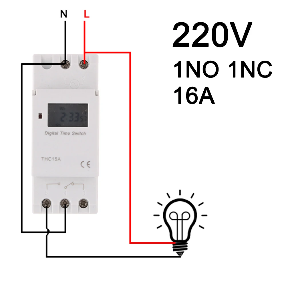 

Программируемый таймер DMWD THC15A для DIN рейки