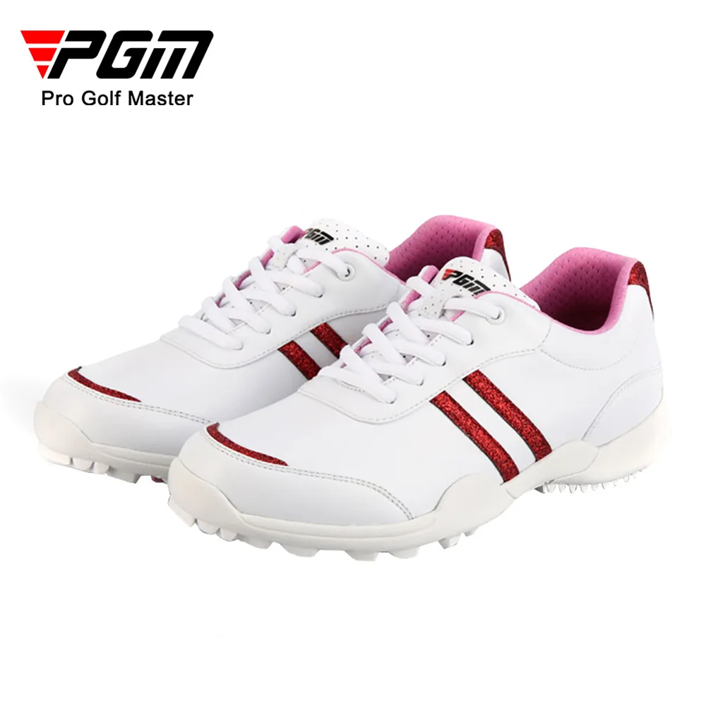 New PGM Women Golf Shoes Anti-slip Breathable Golf Sneakers Ladies Super Fiber Waterproof Shoes Outdoor Sports Leisure Trainers