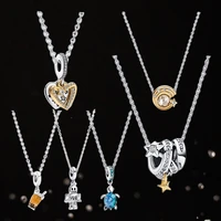 fashion designer necklace authentic silver jewelry neckless women 2022 robot galaxy series original tight necklaces pendant gift