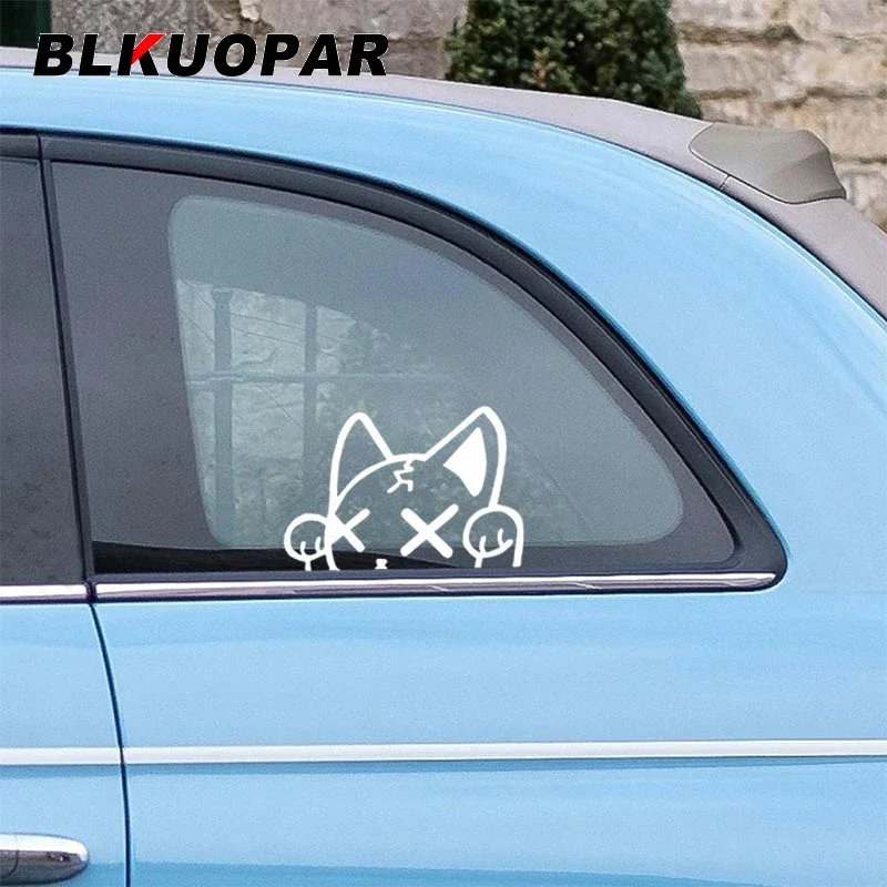 

BLKUOPAR для забавных привидений, кошек, шишек, высечка, наклейка, защита двери автомобиля, водонепроницаемое украшение для мотоцикла