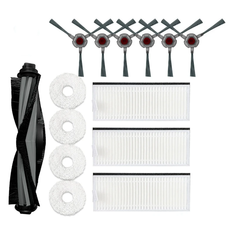 

Main Brush Side Brush Filter And Mop Cloth Replacement Parts Kit For Ecovacs Deebot N9+ Yeedi K10 Robotic Vacuum Cleaner