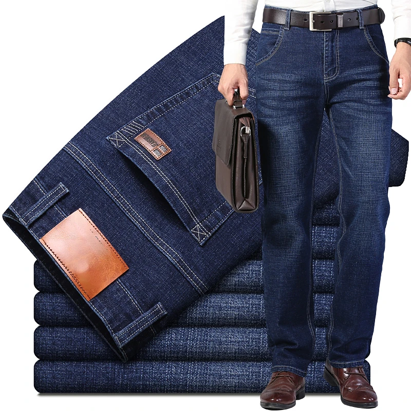 2022New Men's Stretch Straight Fit Jeans Men's Denim Pants Brand New Style Trousers  Mens Wear