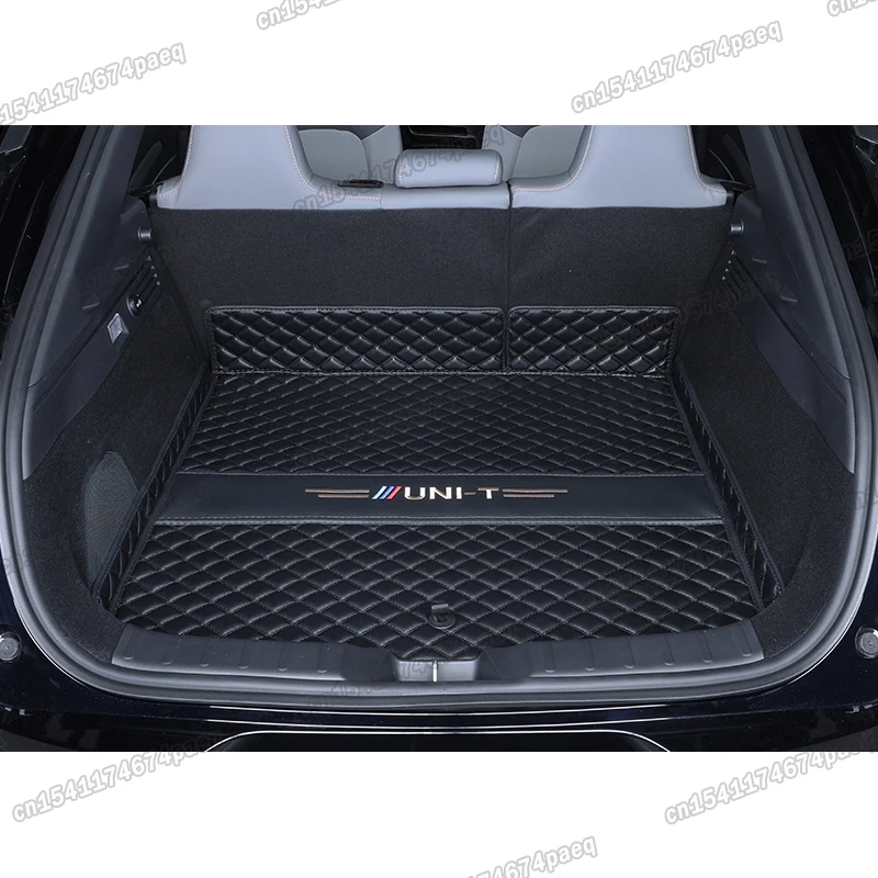 

leather car trunk rear boot cargo liner mat carpet cushion pad cover for changan unit uni-t 2020 2021 2022 2023 accessories