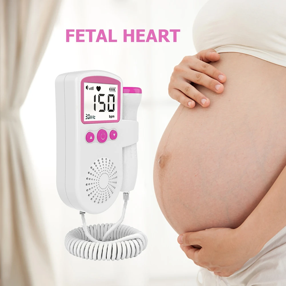 

Household Doppler Fetal Portable Pregnant Baby Heart Rate Monitor 2.5MHz Pregnancy Baby Meter Fetal Sound Ultrasound Detector