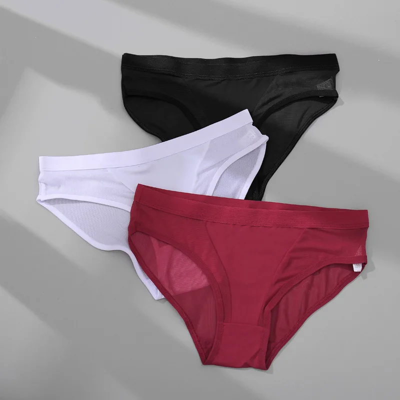 

Sexy Mesh Women Panties Hollow Out Briefs Low Waist Lingerie Female Breathable Underwear Underpants