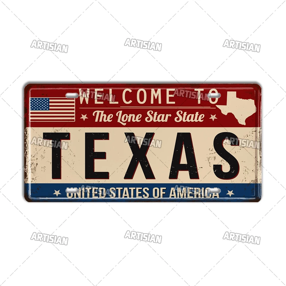 

Металлический знак "Welcome to" США