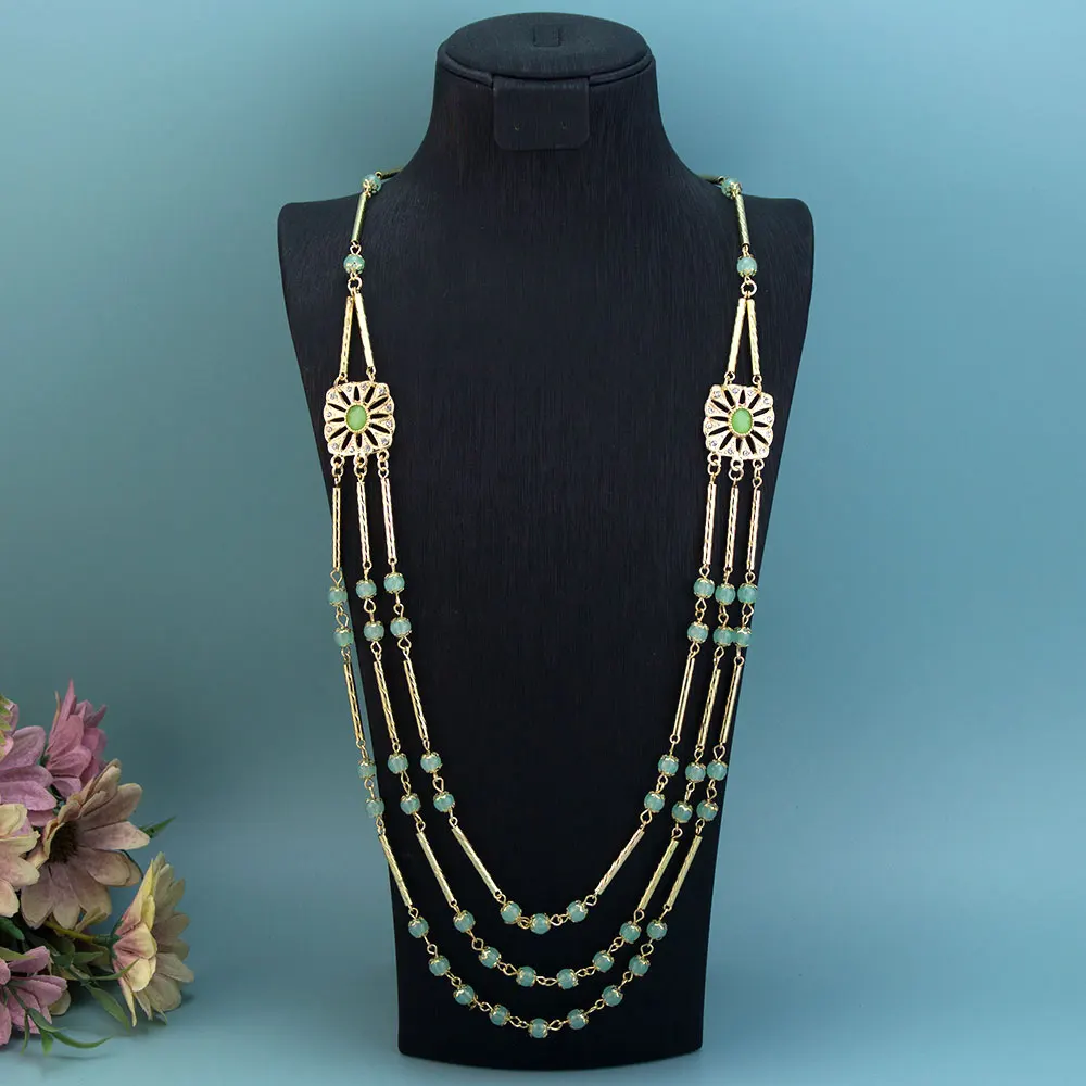 Neovisson сияющая эритропическая Марокканская аристократическая Женская цепочка