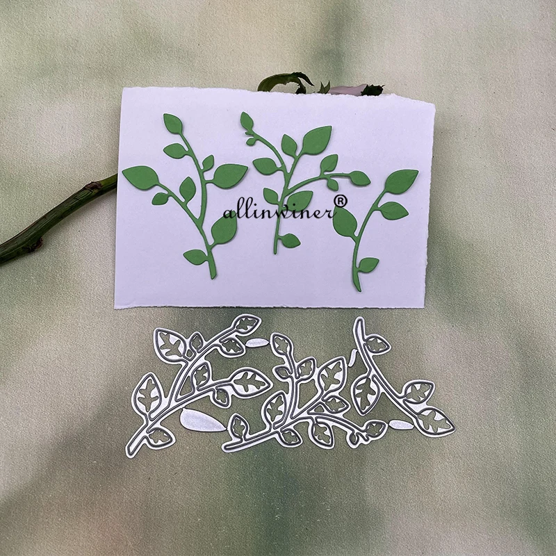 

3pcs leaves Metal Cutting Dies Stencils Die Cut for DIY Scrapbooking Album Paper Card Embossing