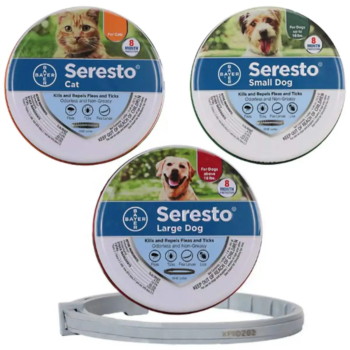 

Pet dog cat flea and insect repellent collar adjustable small, medium and large dog outdoor insect bite collar