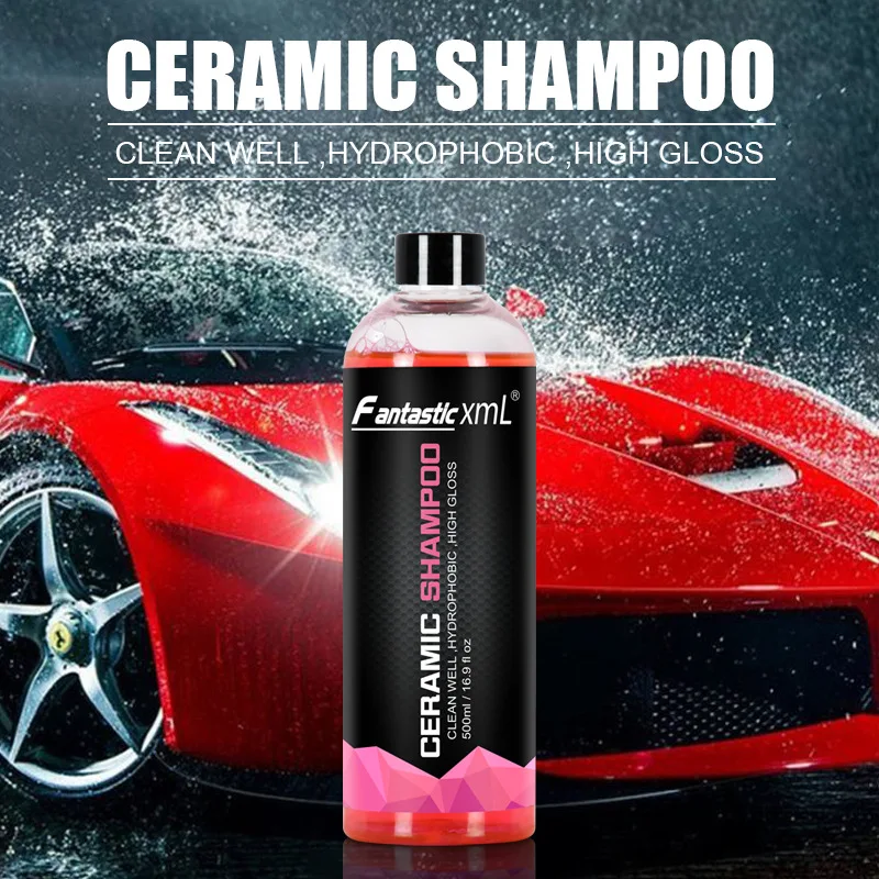 

500ml Auto concentrated crystal plating car wash liquid waxing water car wash super concentrated high foam car wash liquid