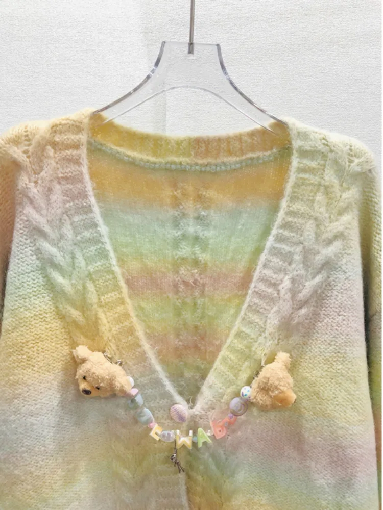 [ZOCI] Новое зимнее ожерелье в ленивом стиле с радужным градиентом и допамином