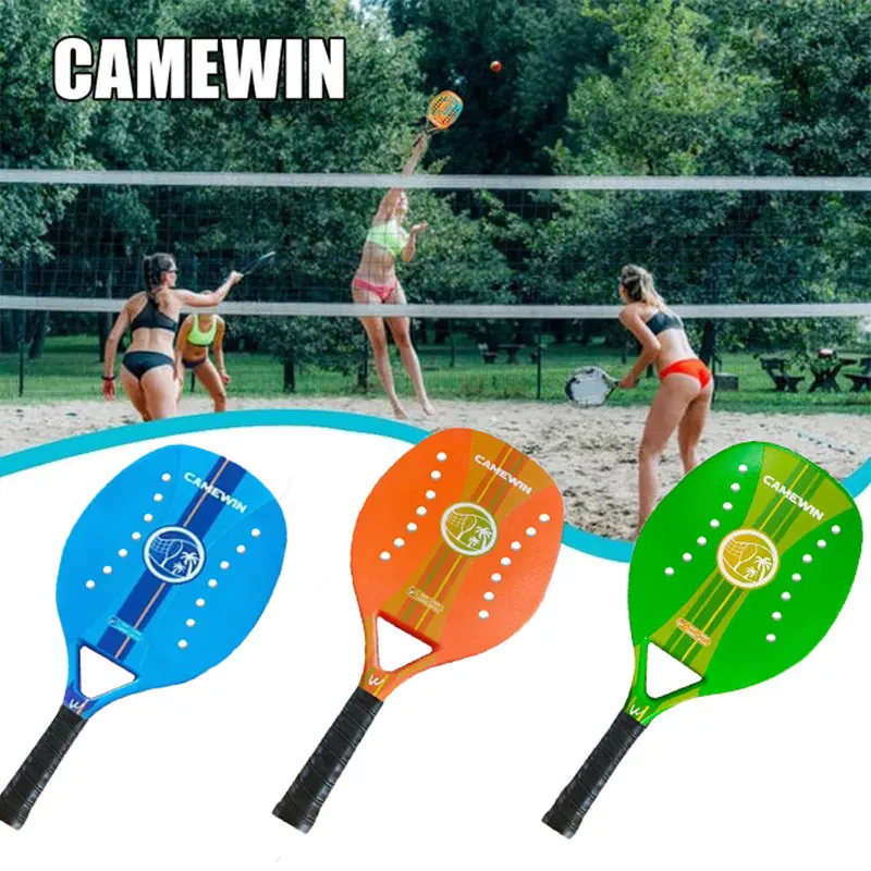 

Beach Tennis Racket Full Carbon Beach Tennis Paddle Racket Soft EVA Face Beachtennis Racquet Adult Tennis Rackets Equipment