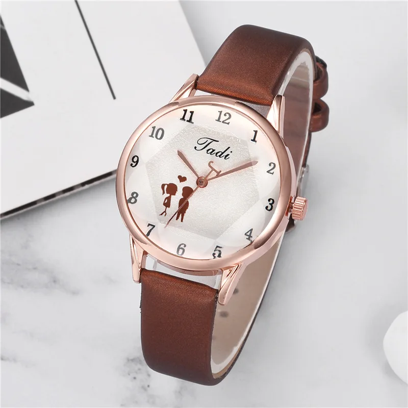 

New Gift Lover Watches Top Luxury Watch Leather Strap Buckle Red Women's Watches Deliver Girlfriend Clock Relogio Feminino Reloj