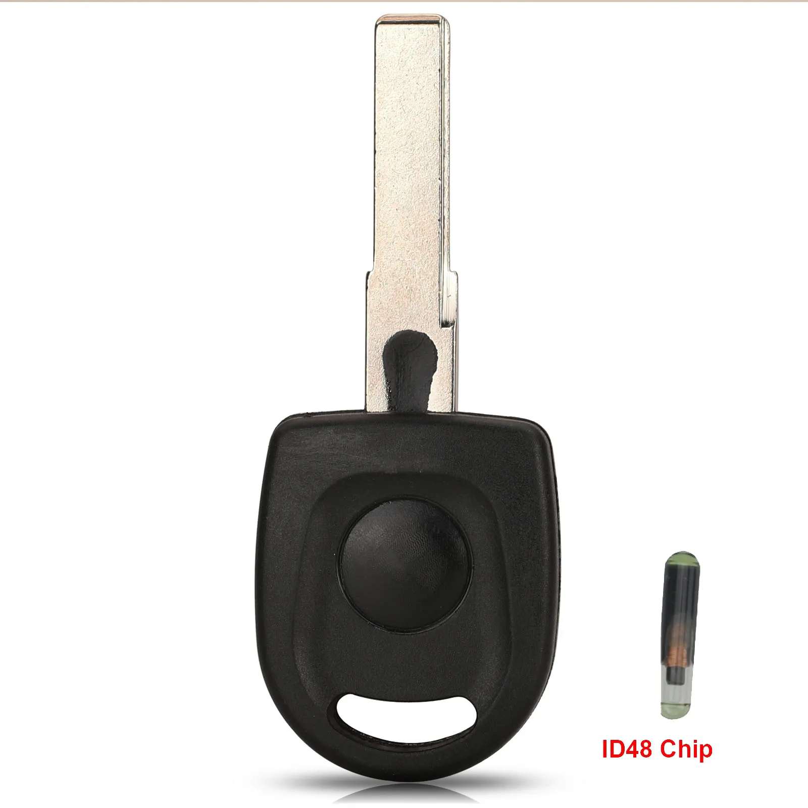 

Чехол для дистанционного ключа автомобиля Jingyuqin с чипом ID48 для VW Volkswagen Polo Golf SEAT Ibiza Leon SKODA Octavia, 0 кнопок, брелок