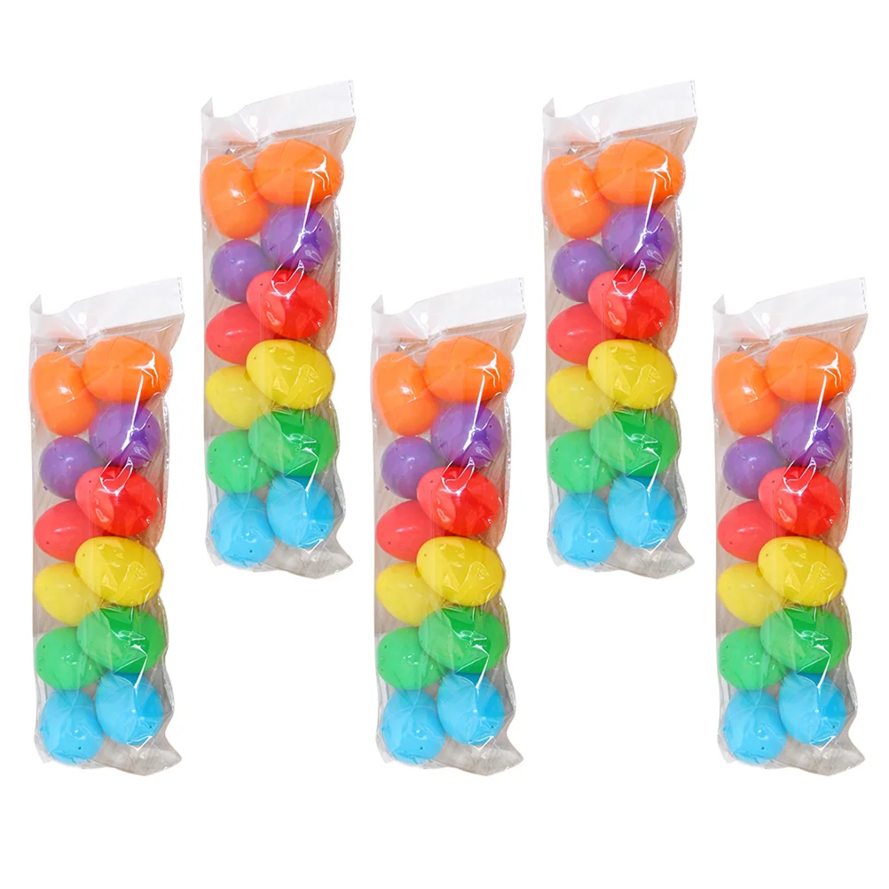 

96 Pcs Hanging Easter Eggs Nativity Toys Kids Prefilled Easter Eggs Kids Bulk Toys Imitation Eggs Artificial Easter Candy Box