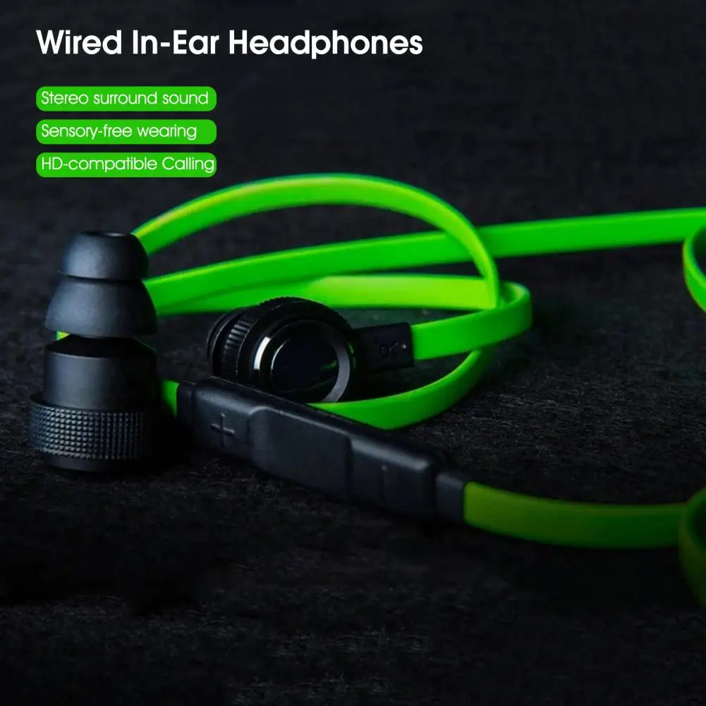 

HD-compatible Calling Soft Eartips 3.5mm E-sports Wired Earphone for Razer Hammerhead Pro V2