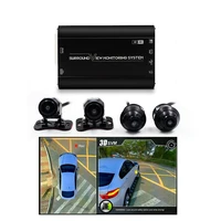 waterproof 360 degree all round car aerial view camera system with dvr function