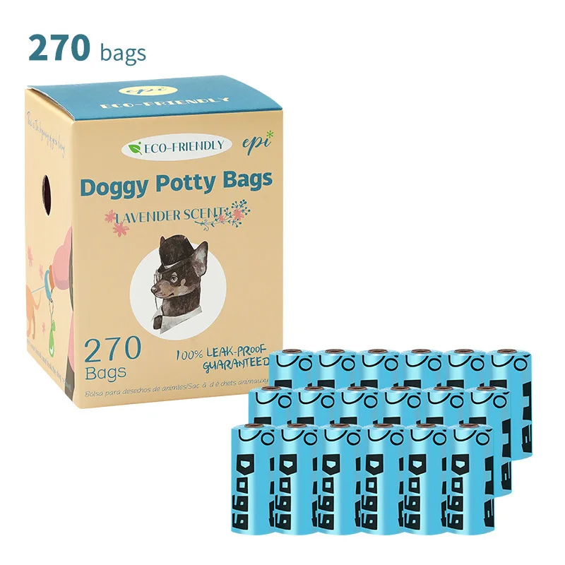 

8/18/28 Rolls Biodegradable Dog Poop Bags Eco-friendly Leak-proof Quality Thick Strong Pet Waste Bags Easy To Tear With Box